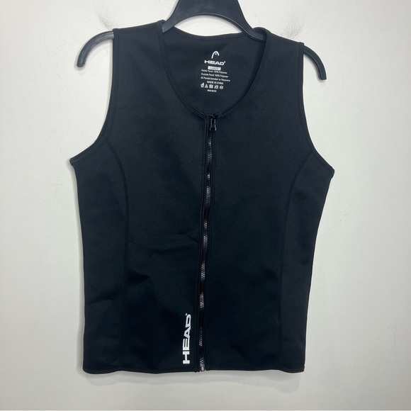 Head Neoprene sauna vest full zip black mens size large - Picture 2 of 6